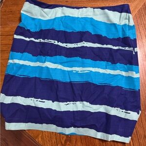 Ann Taylor Blue and Purple Striped Skirt